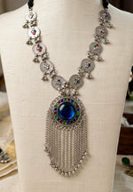 Tribal Rain Coin Chain Statement Necklace