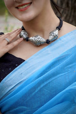 Pushti Embossed Bead Necklace