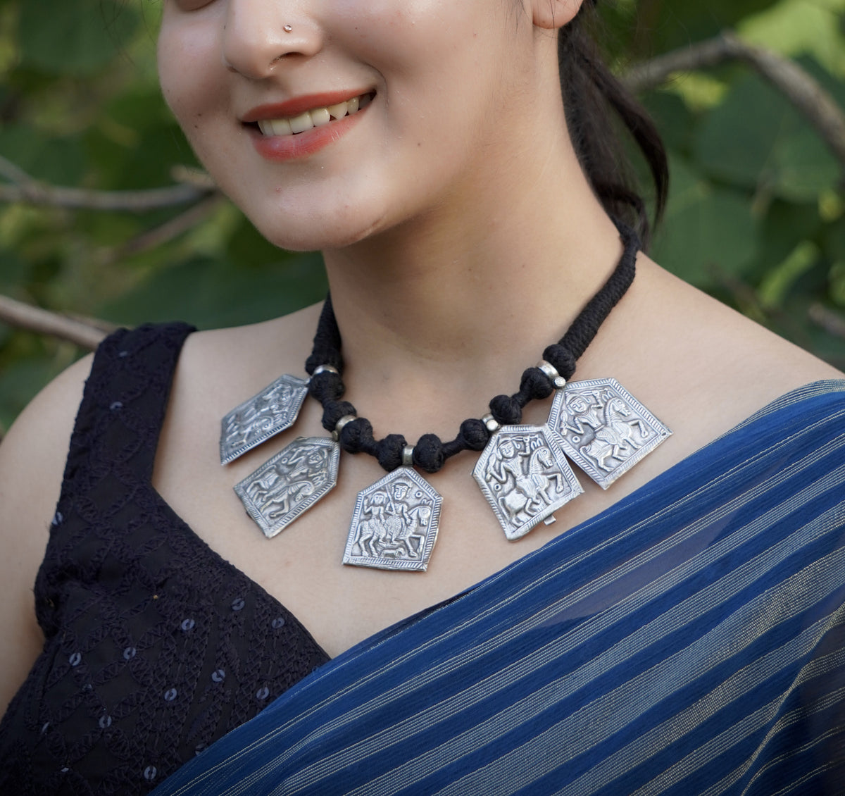 Veer Gatha Warrior Plaque Necklace