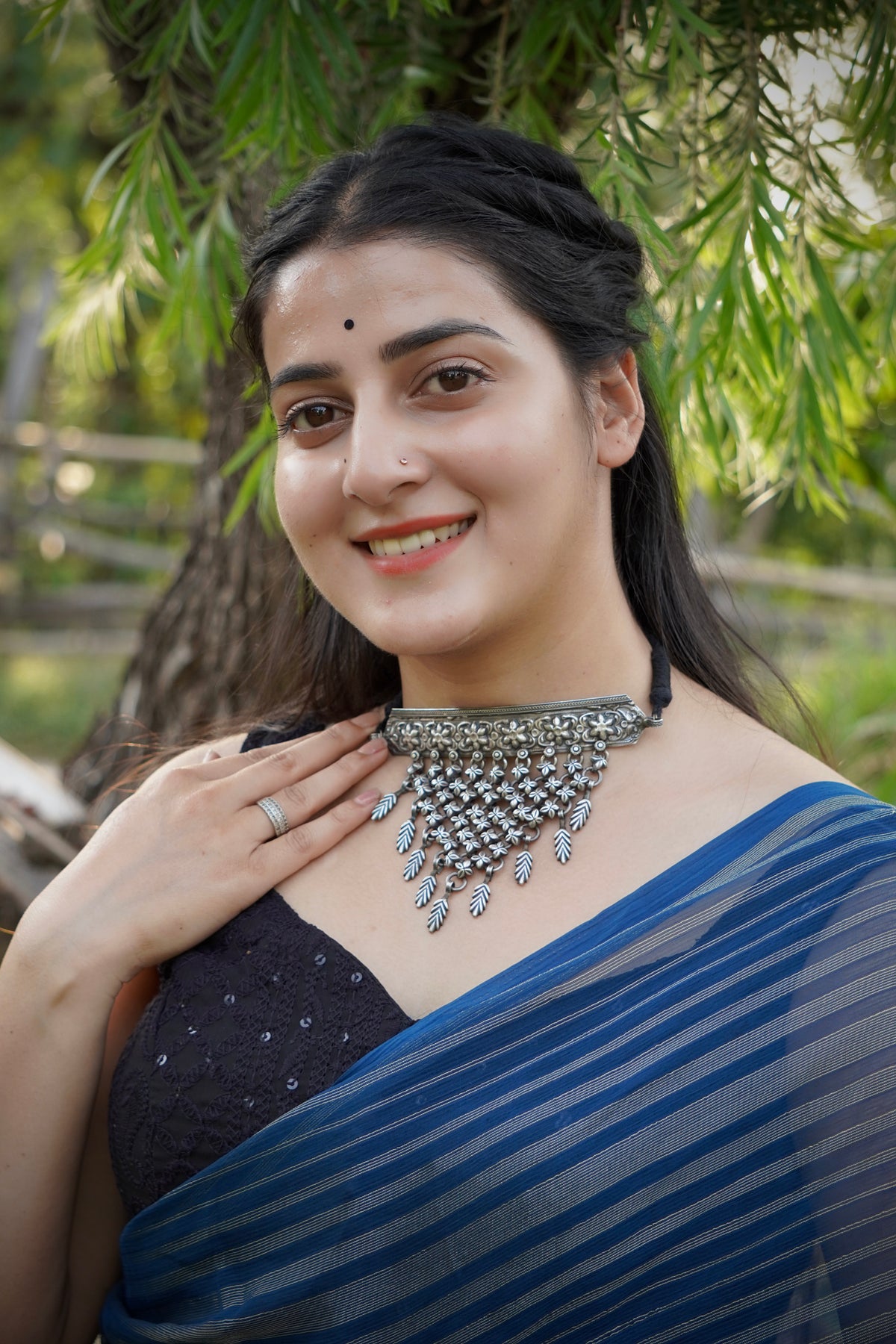 Pushpa Jaal Floral Bib Choker