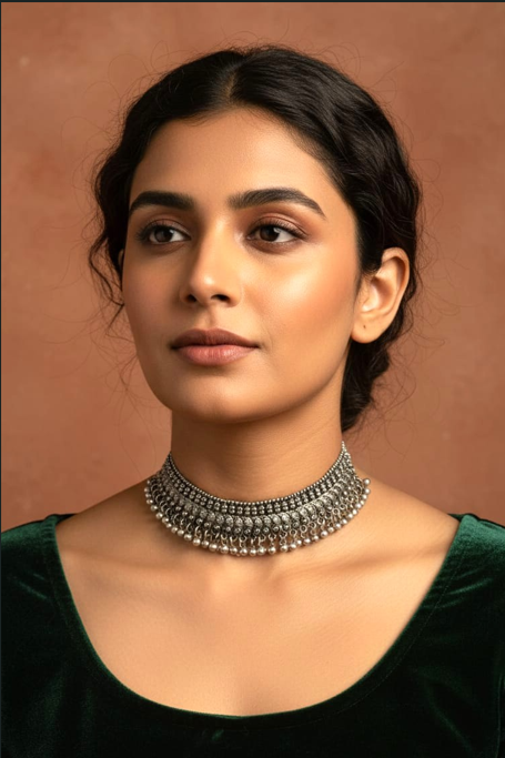 Royal Ghungroo Oxidised Choker