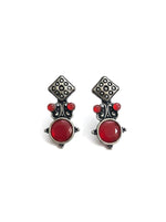 Crimson Heritage Oxidised Studs