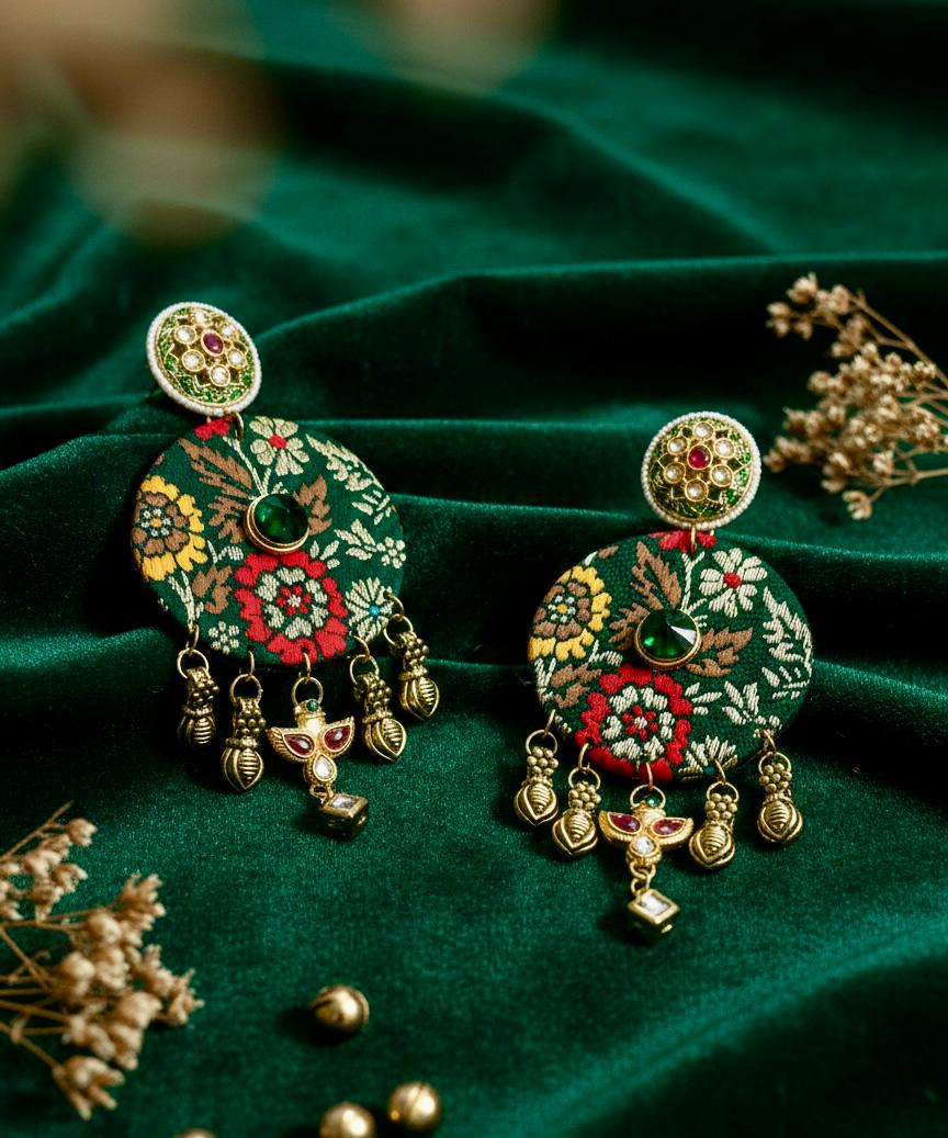 Emerald Garden Premium Handcrafted Earrings