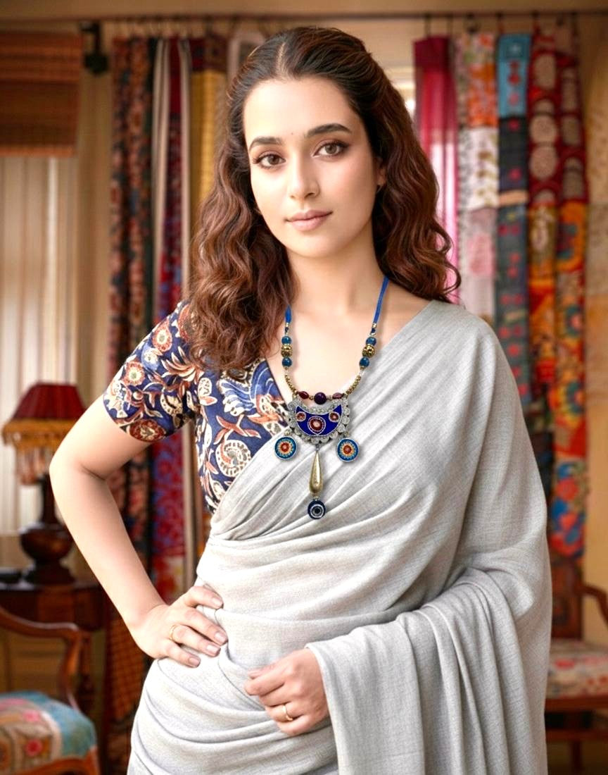 Ocean Mandala Statement Necklace