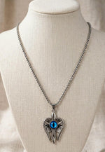 Vajra Dorje Turquoise Silver Ball Chain Necklace