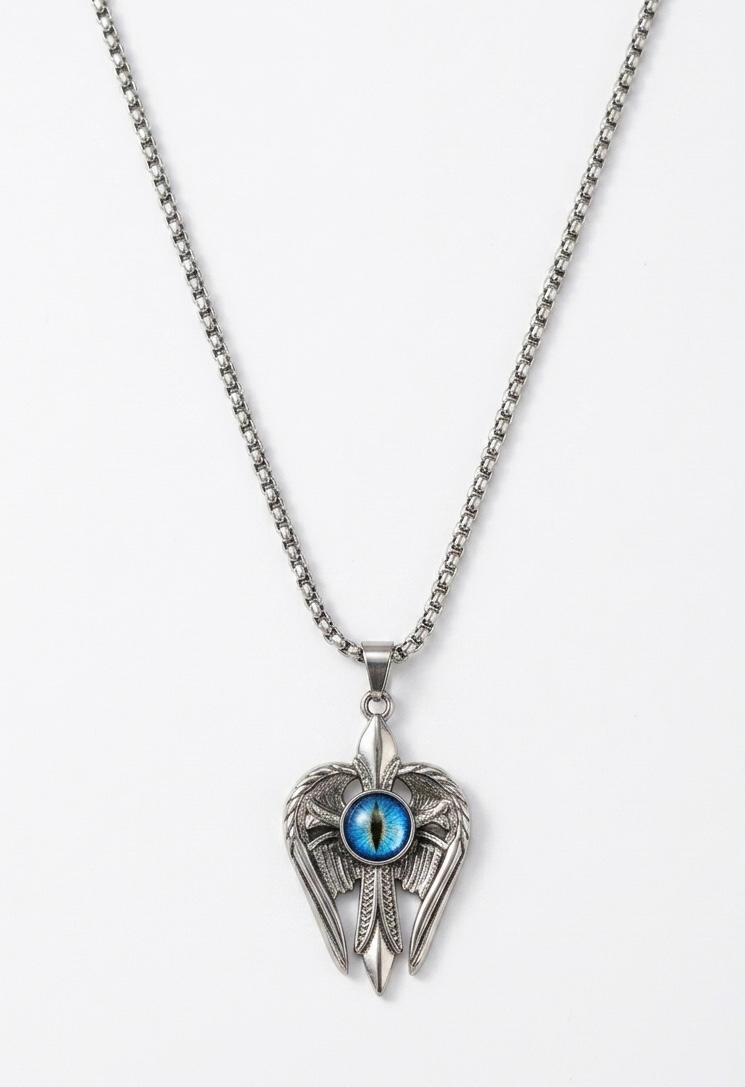 Vajra Dorje Turquoise Silver Ball Chain Necklace