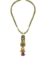 Emerald Tassel Heritage Necklace
