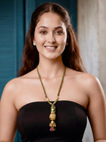 Emerald Tassel Heritage Necklace