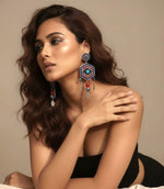 Azure Geometry Premium Handcrafted Earrings