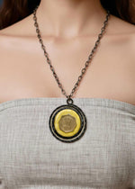 Dharohar Coin Fusion Pendant Necklace