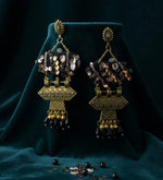 Noir Spark Heritage Drop Earrings