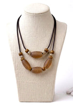 Desert Drift Sea Glass Double Strand Necklace