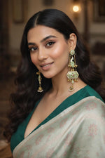 Gulbahaar Kundan Charm Drop Earrings