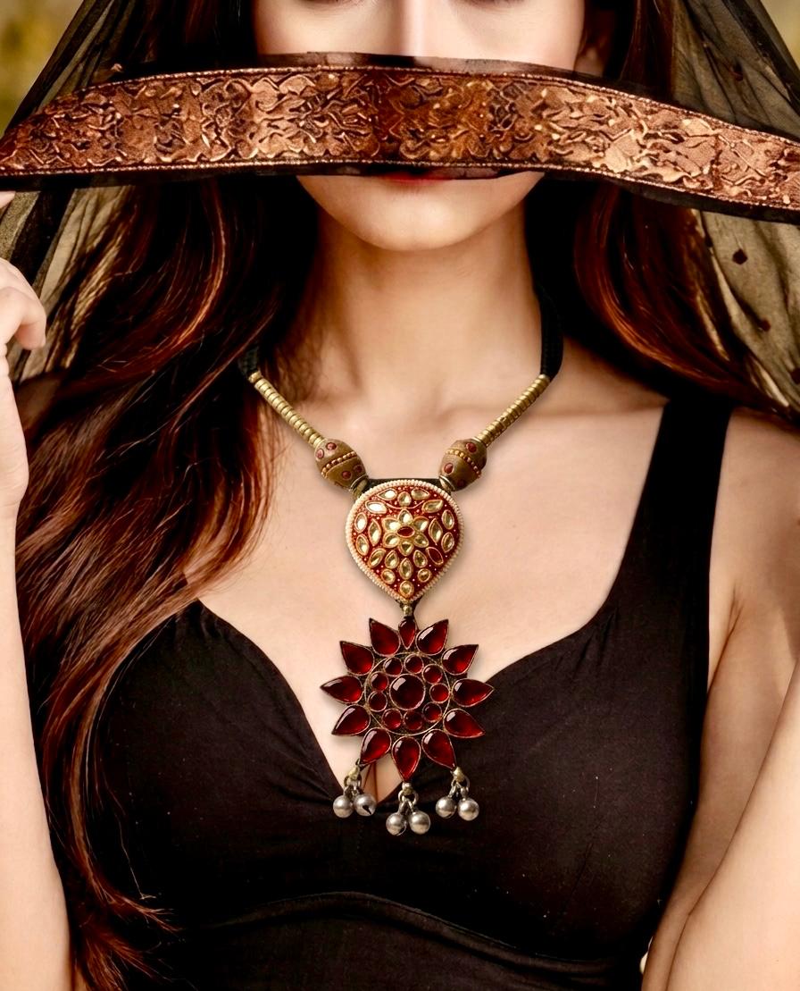 Afghan Kutchi Tribal Statement Necklace