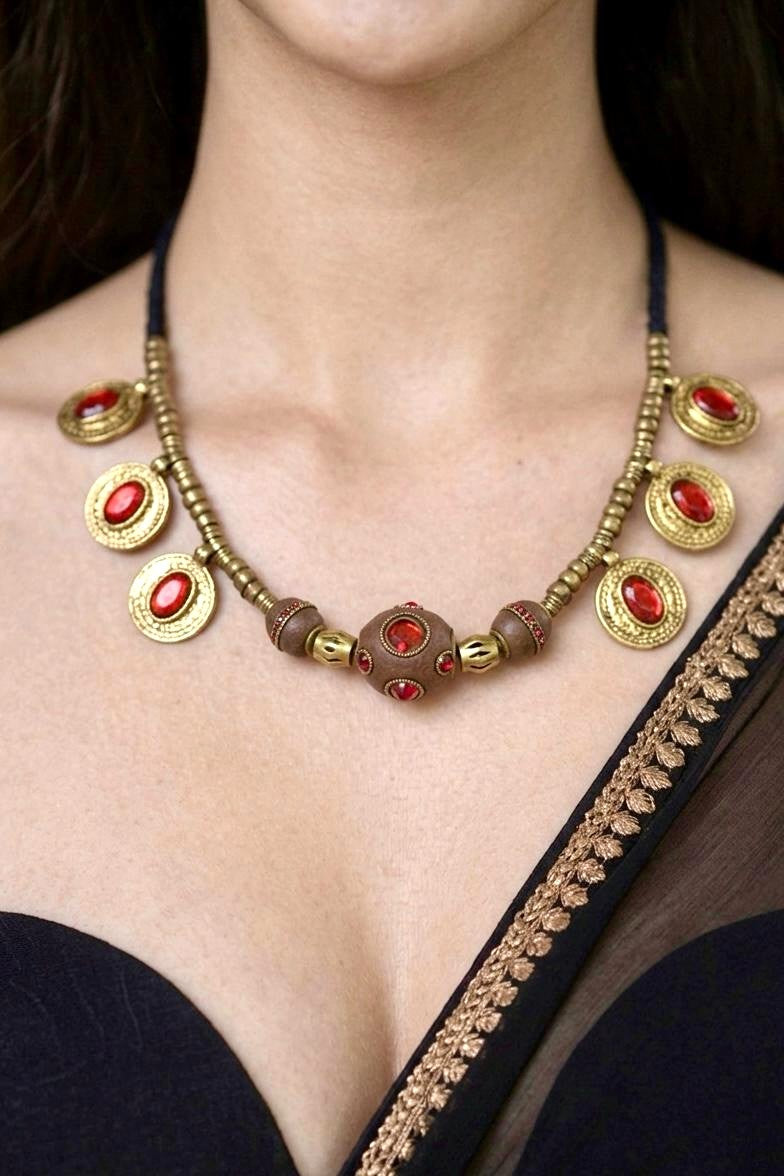 Alia — The Ruby Coin Turkish Choker