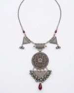Yemen Inspired Oxidised Necklace Earrings Set