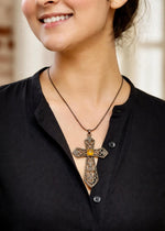 Vintage Cross Pendant Necklace