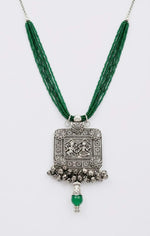 Oxidised Tribal Lakshmi Ganesh Motif Necklace