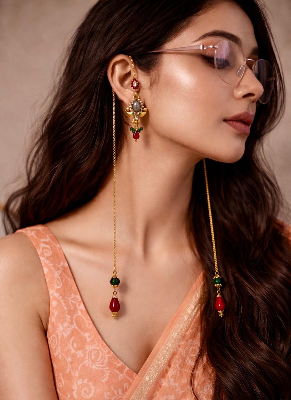 Kashmiri Dejhoor Athoor Earrings