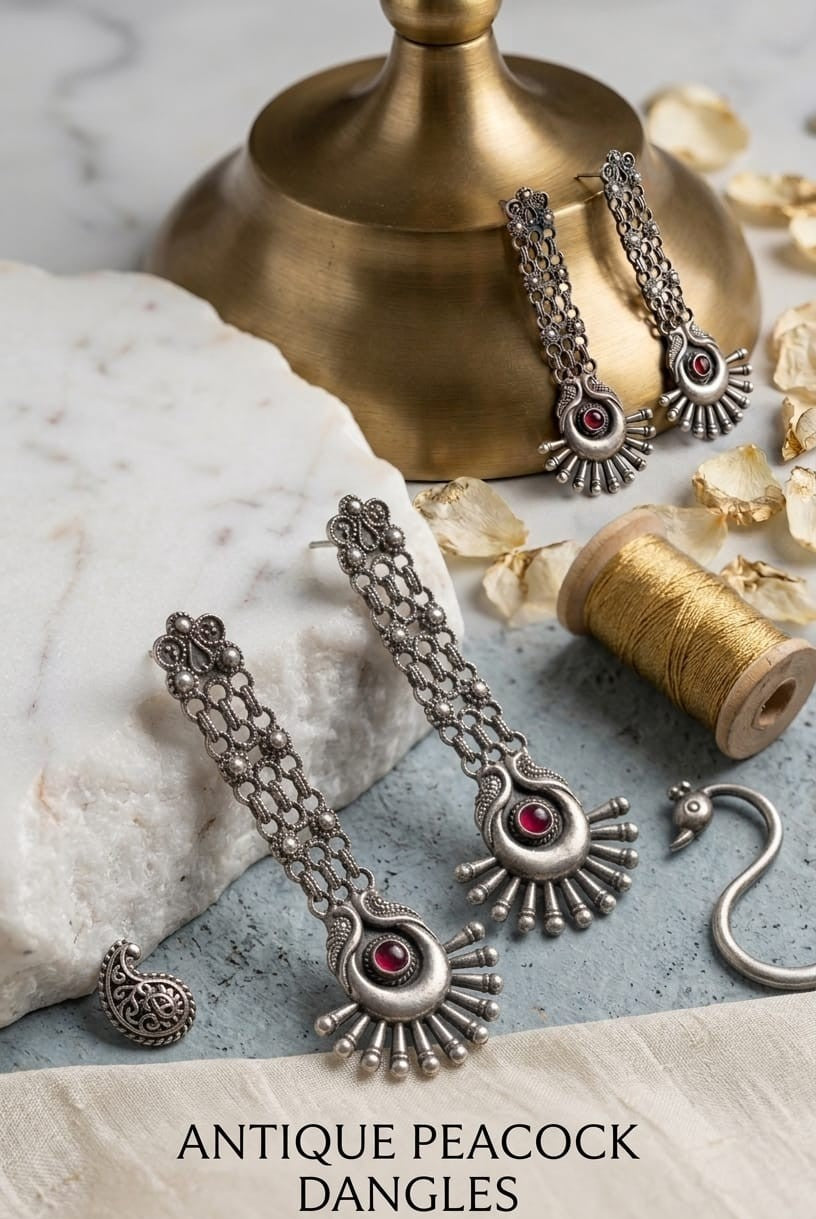 Chand Mayura Heritage Earrings