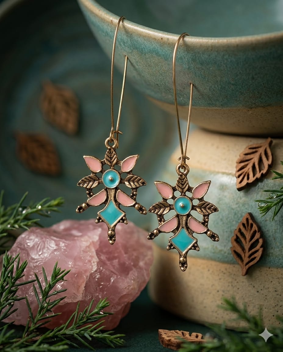 Spring Blossom Ottoman Drop Earrings