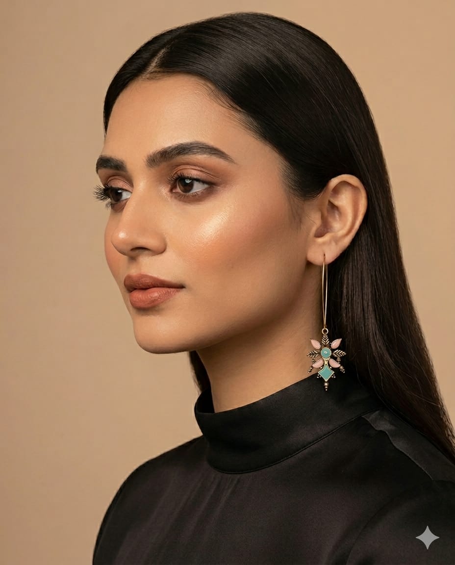 Spring Blossom Ottoman Drop Earrings