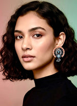 Aztec Arch Enamel Stud Earrings