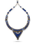 Lapis Lazuli Afghan Bib Necklace