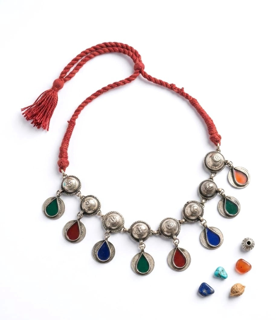 Nomad's Rainbow Coin Drop Necklace
