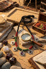 Bazaar Bead Afghan Coin Pendant Necklace