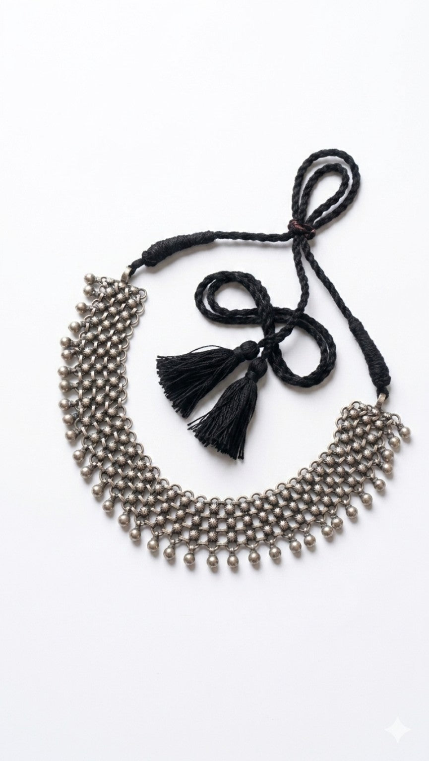 Jaali Weave Broad Collar Necklace