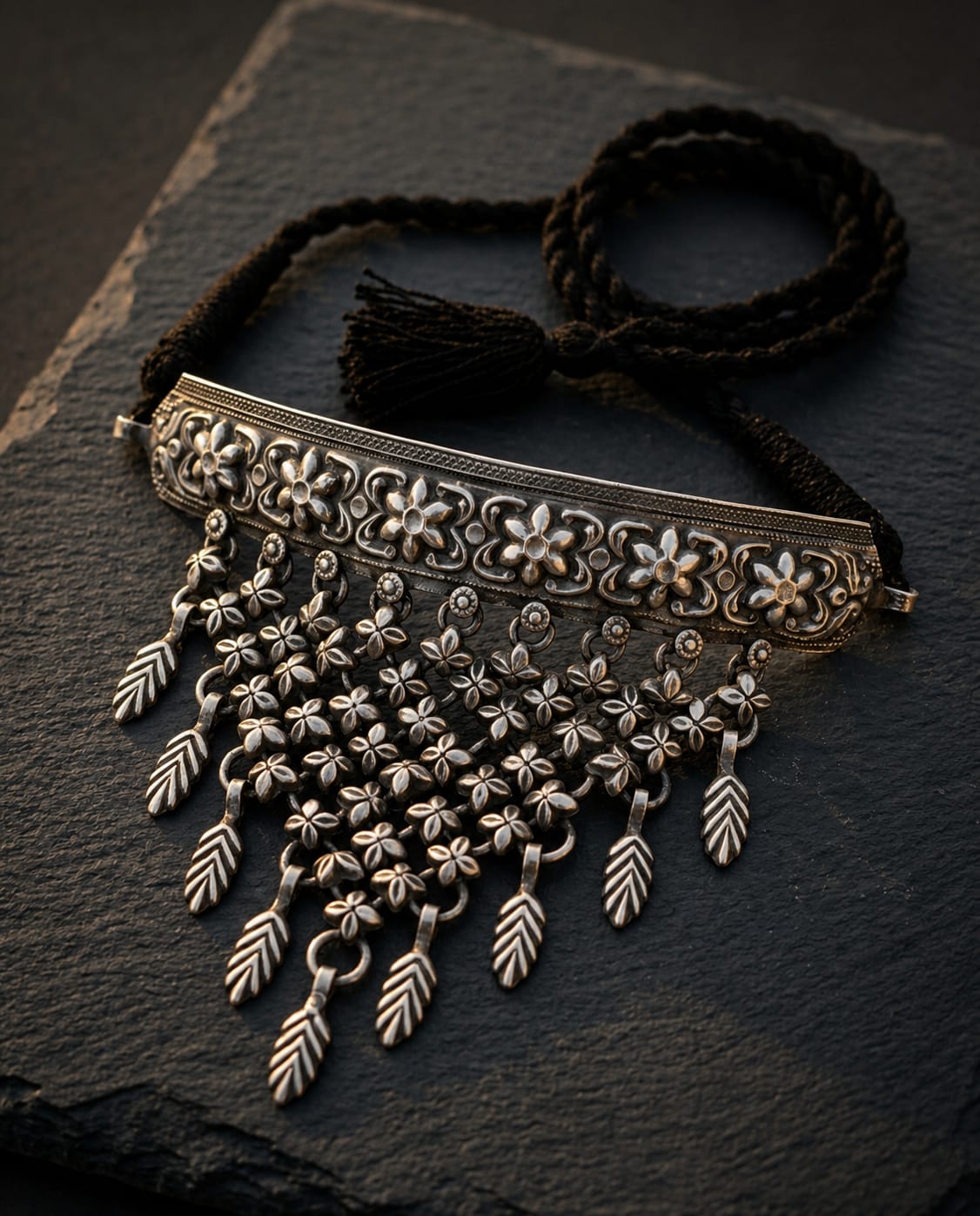 Pushpa Jaal Floral Bib Choker