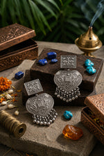 Mayura Bird Jhumka Drop Earrings