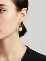 Gold Heart Moon Pearl 6-in-1 Earrings Set
