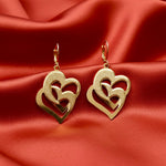 Gold Heart Moon Pearl 6-in-1 Earrings Set