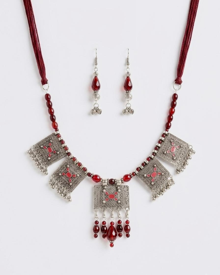 Maharani Filigree Panel Tribal Necklace