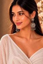 Surya Dev Sun-Face Drop Earrings