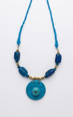 Neelkamal Turquoise Disc Necklace