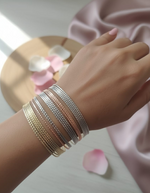 Tri-Glint Bangle Set
