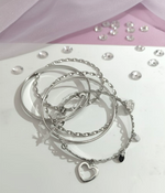 Heartline Stack Bangle Set