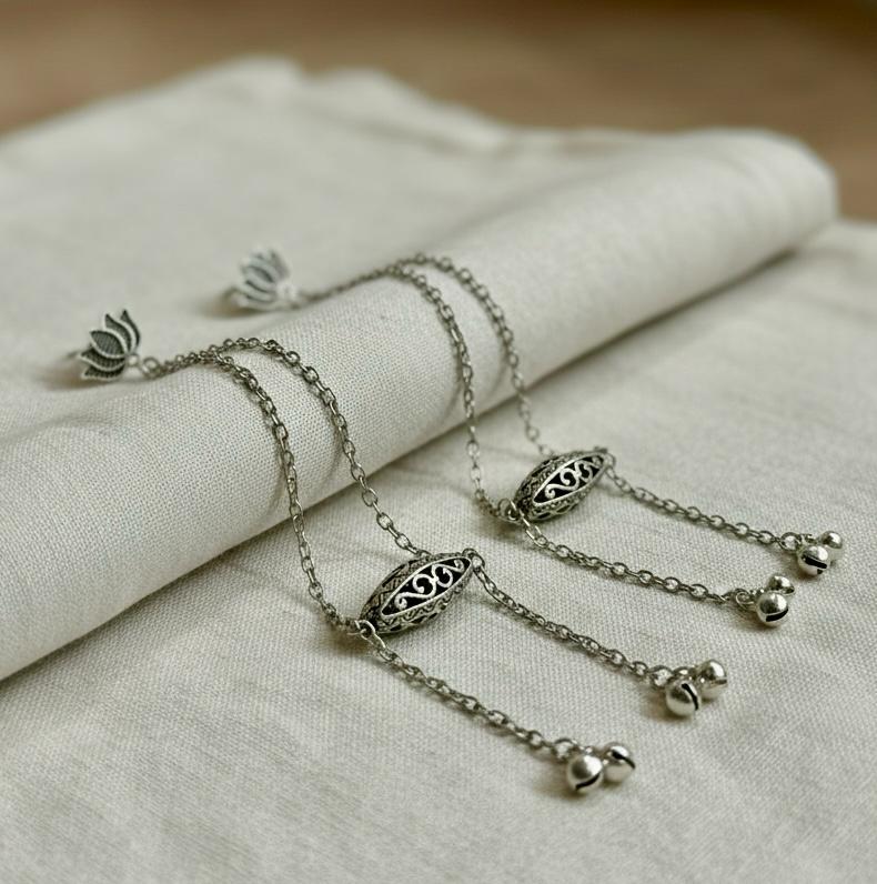 Oxidised Kashmiri Dejhoor Earrings