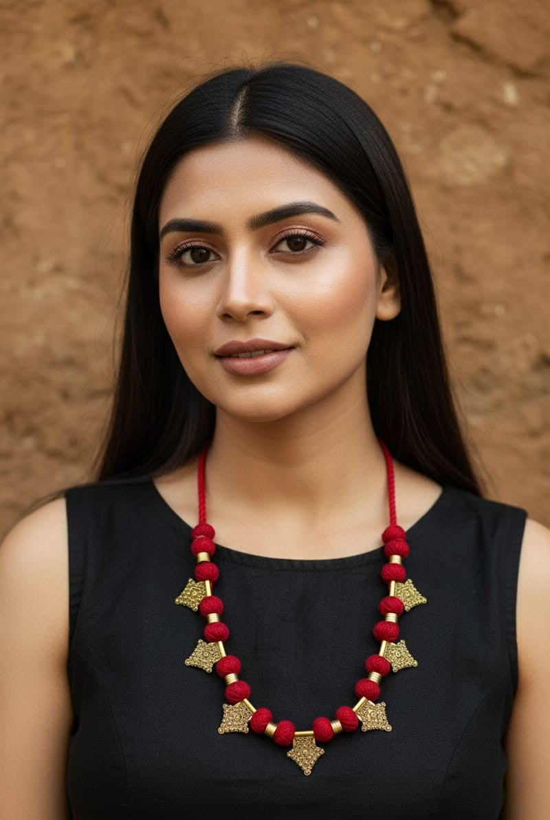 Mira Red Heritage Necklace