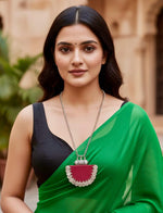 Anaya Crescent Silver Necklace