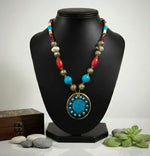 Tibetan Turquoise Disc Necklace