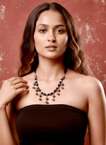 Black Brass Tribal Pendant Necklace