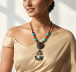 Afghan Accent Tribal Necklace