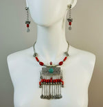 Yemen Tribal Rectangular Pendant Necklace