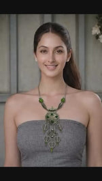 Ottoman Emerald Filigree Heritage Necklace