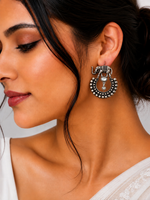 Hastakala Baali Bells — Elephant Ghungroo Oxidised Earrings