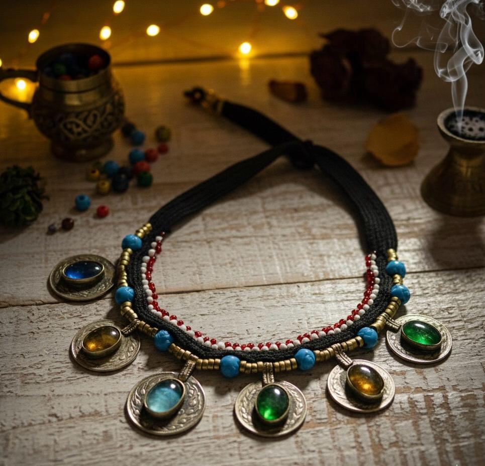 Nilofer Lapis Royal Necklace
